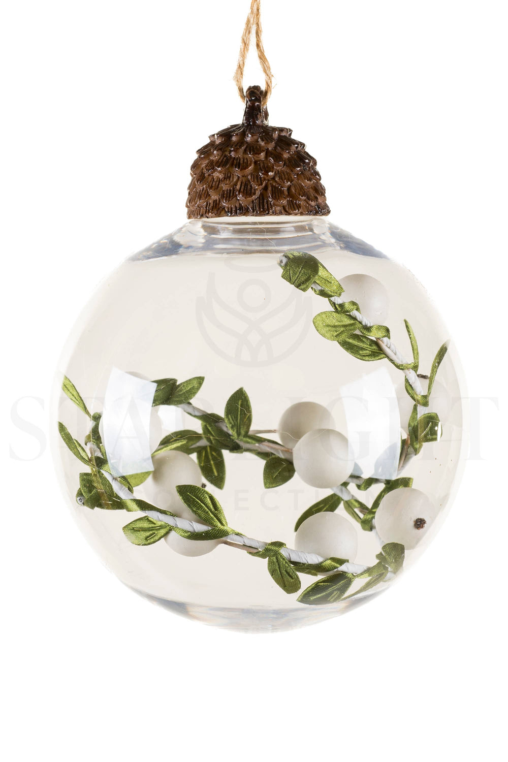 Snowberry Wishes Ball Ornament | 5″
