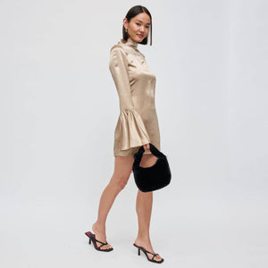 Monica - Faux Fur Crossbody: Leopard