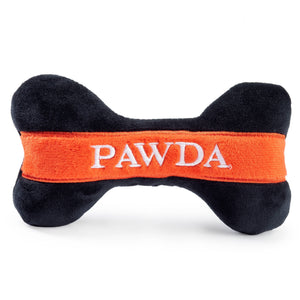 Pawda Bone Squeaker Dog Toy -red/black