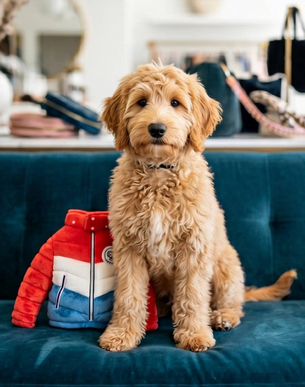 Muttcler Puffer Jacket  | Squeaker Dog Toy