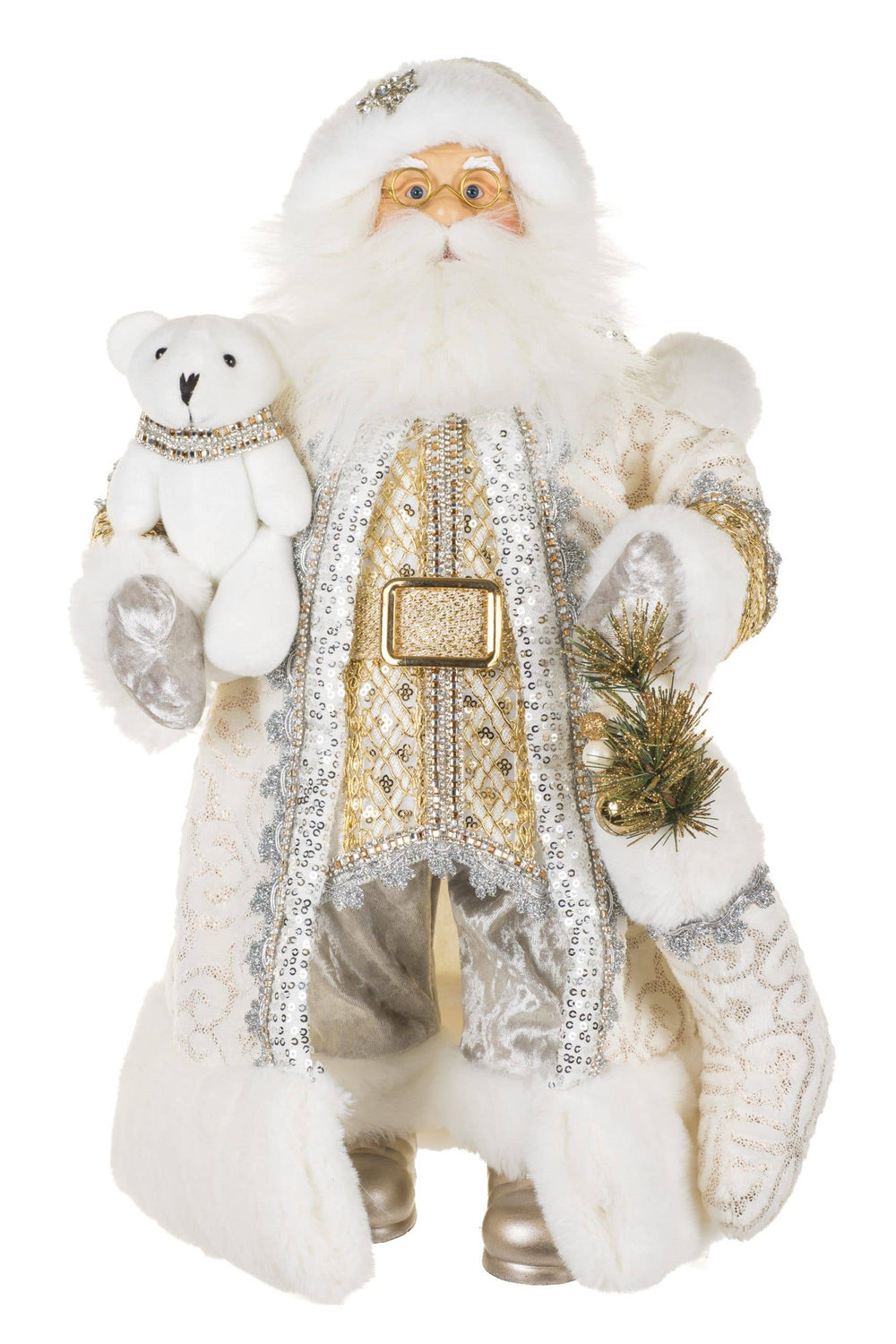 Golden Christmas Hugs Santa | 18″