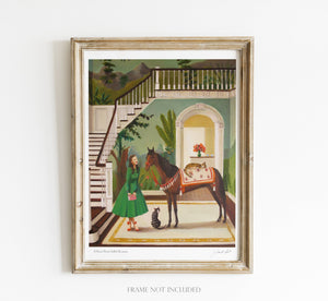 A House Horse Called Rousseau Art Print - 8.5x11