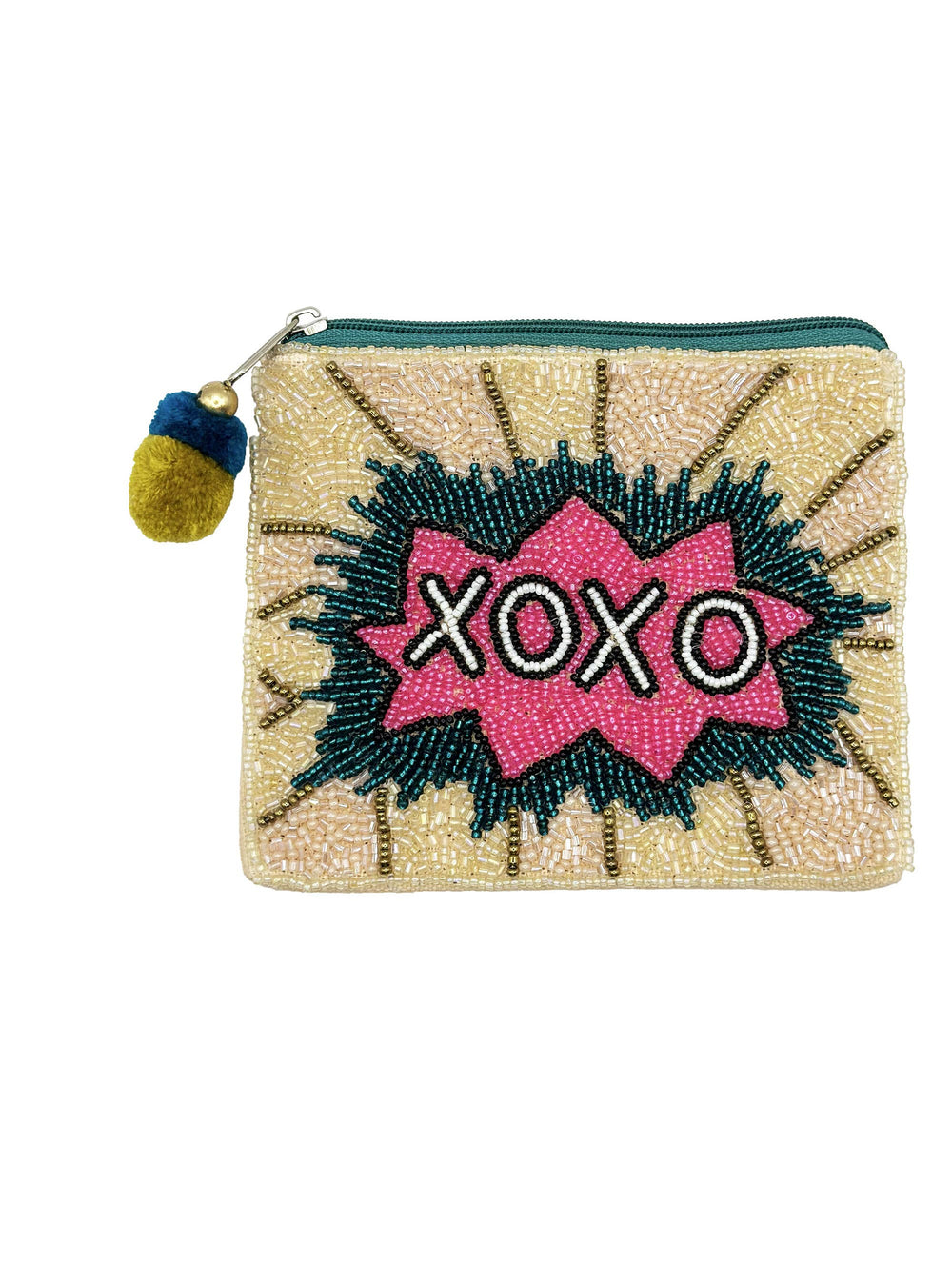 XOXO Beaded Coin Purse LAC-CP-1386
