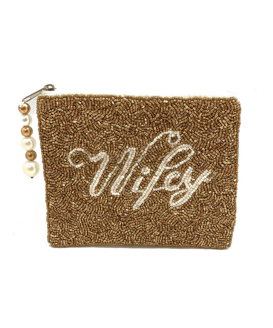 WIFEY  Beaded Coin Purse LAC-CP-1010