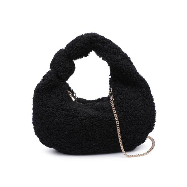 Charlene Sherpa Shearling Shoulder Bag: Ivory