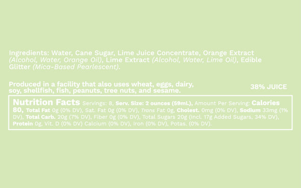 Glitter Margarita Mixer, 16 fl oz