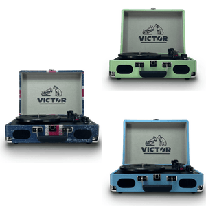 Victor Metro Plus Portable Dual Bluetooth Suitcase Turntable: RWB Union Jack