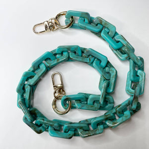 Convertible Ashley Acrylic Turquoise Strap: 23 inches