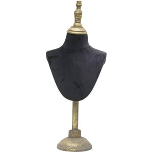 Antique Jewelry Mannequin Stand, Black