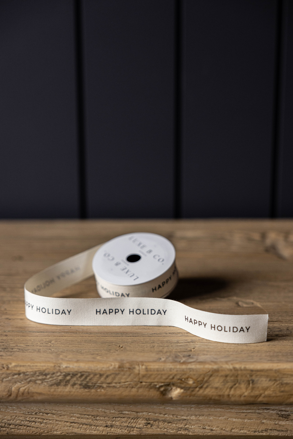 Ribbon Happy Holiday Holiday Decor: Medium