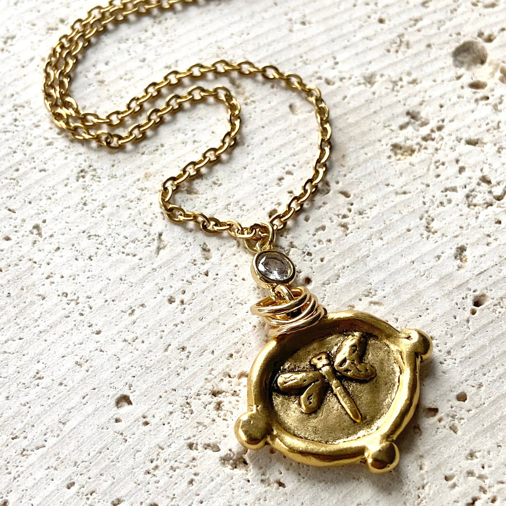 Dragonfly necklace  jewelry