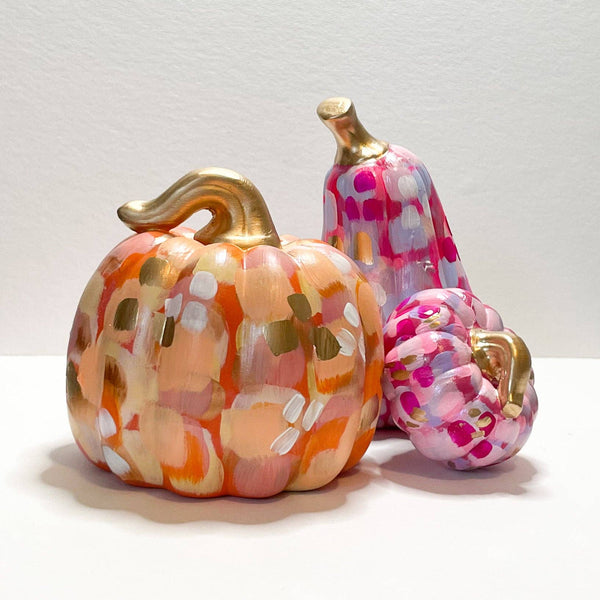 Orange Abstract Pumpkin|Jessica Reynolds Art