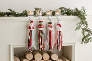 Seasonal Ceramic Ornament with Decorative Ribbon Streamer: Pumpkin