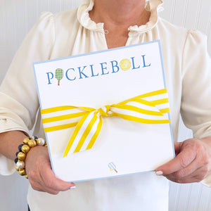 In Stock 8.5x8.5 Preppy Pickleball Slab Notepad