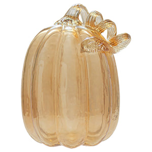 Apple Cider Glass Pumpkin Large Fall Autumn