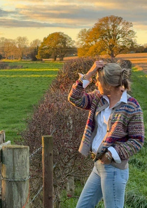 Cashmere Fair Isle American Style: One size
