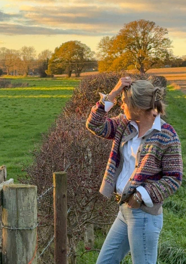 Cashmere Fair Isle American Style: One size