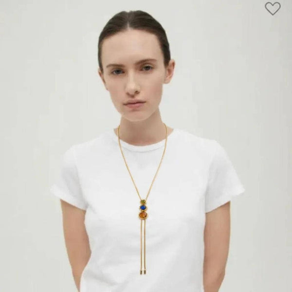 Millie Gem | 14K Gold PVD Bolo Lariat Necklace