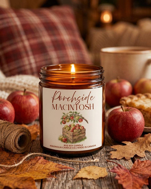Porchside Macintosh - Fall | Autumn Pure Soy Candle 8oz