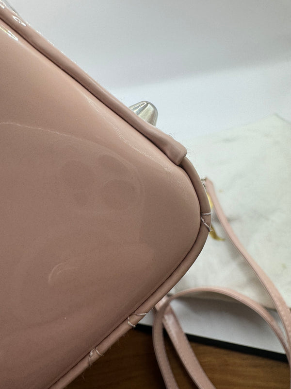 Dior Lady Dior Large Light Pink Patent with SHW