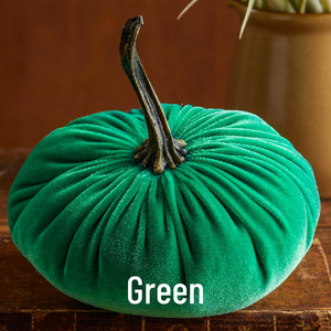 Velvet Pumpkins | Fall Mantel Décor & Thoughtful Gift - Large
