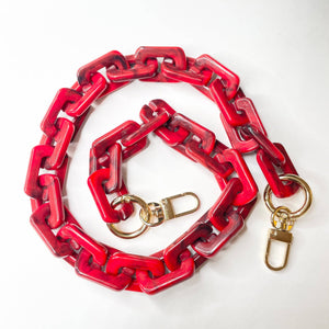 Convertible Ashley Acrylic Red Strap: 23 inches