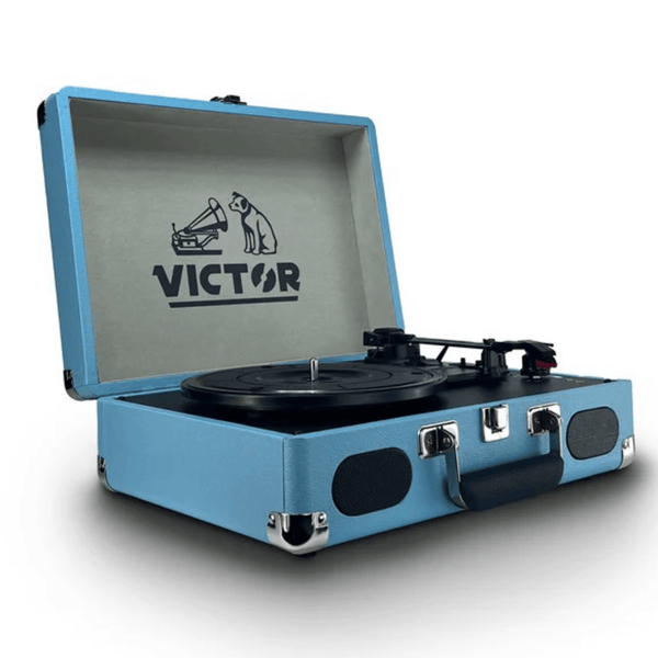 Victor Metro Plus Portable Dual Bluetooth Suitcase Turntable: RWB Union Jack