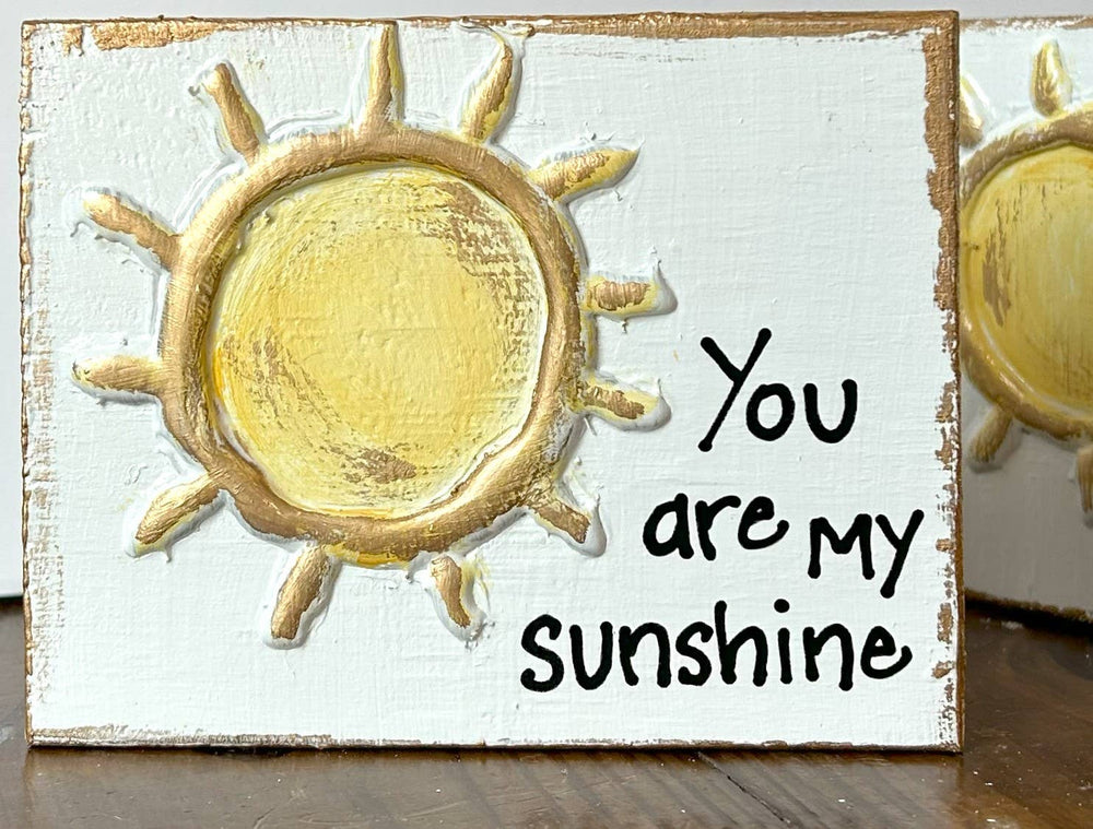 "You are my sunshine" hand painted Nursery Baby Expecting