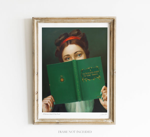 A Victorian's Guide to Time Travel. 8.5x11 framed Print