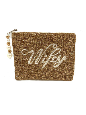 WIFEY  Beaded Coin Purse LAC-CP-1010