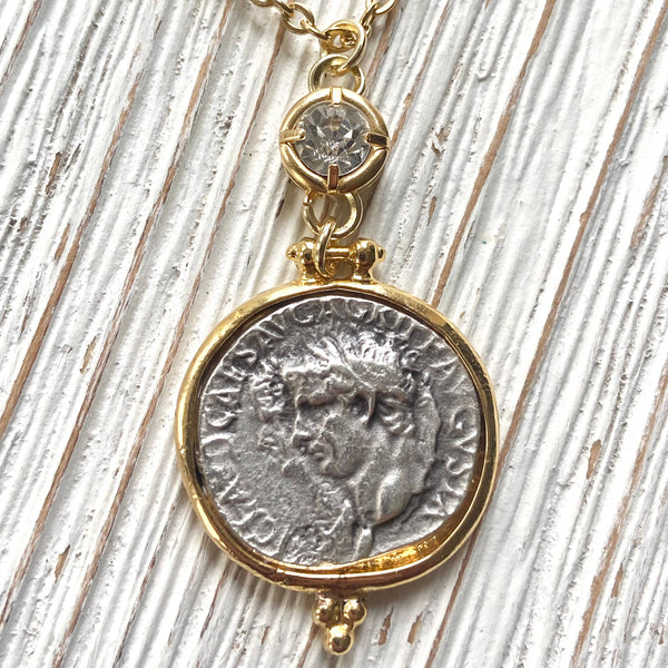 Greek coin necklace boutique