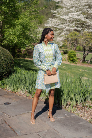 Mary Natural Straw Clutch - Bamboo Natural Handle: horsebit