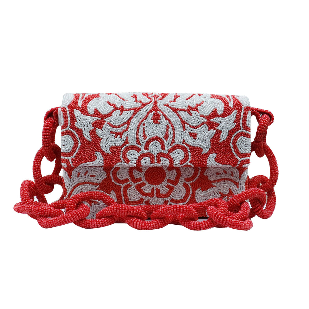 Red and white  pattern bag CHB 720