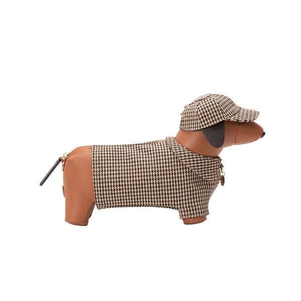 Haute Dog Houndstooth Crossbody Bag
