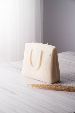 Luxury Bag - Huge Handbag Purse Candle/ Holiday Spice in Green