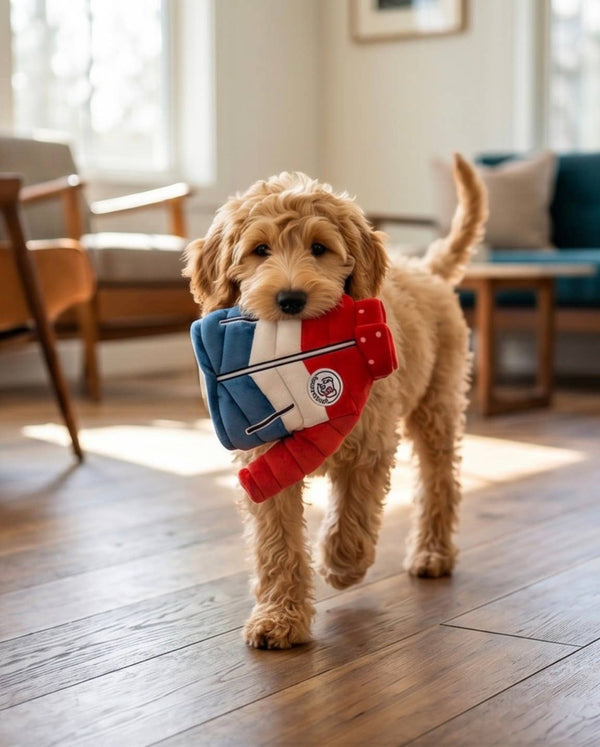 Muttcler Puffer Jacket  | Squeaker Dog Toy