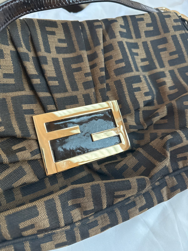 Fendi Zucca Mia Flap crossbody GHW