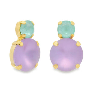Baby Maegan Earrings in Fairy Dust: Lemon