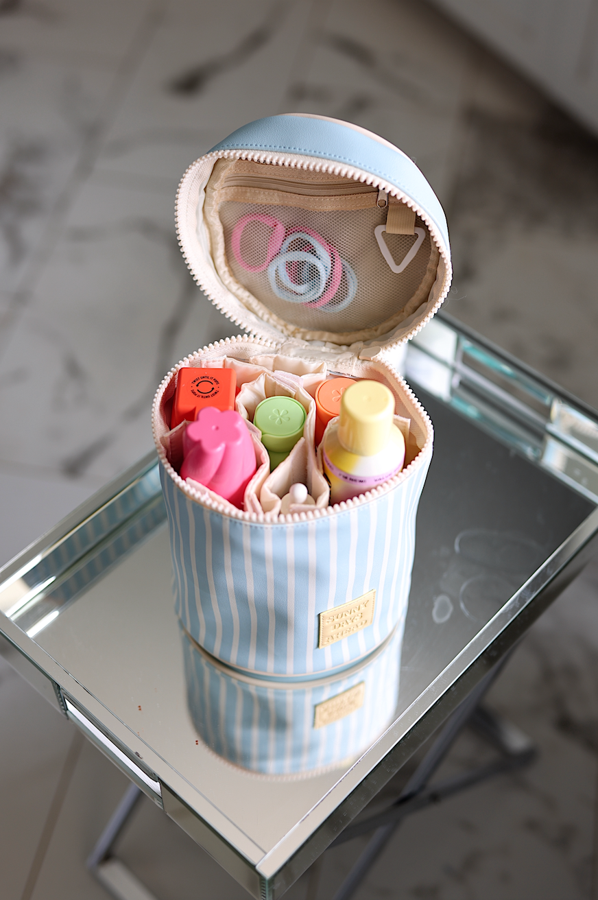 Barrel Organizer - The Nantucket Stripes Sunny Days Ahead