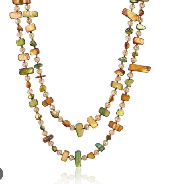 Long Ariel- Necklace-Natural Bead Long Necklace