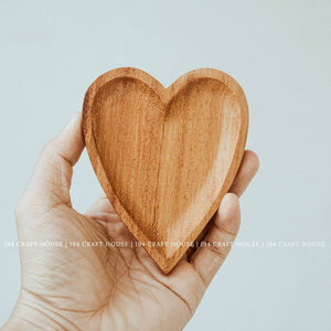Rustic Wooden Heart-shaped Tray - Home Decor & Gifts
