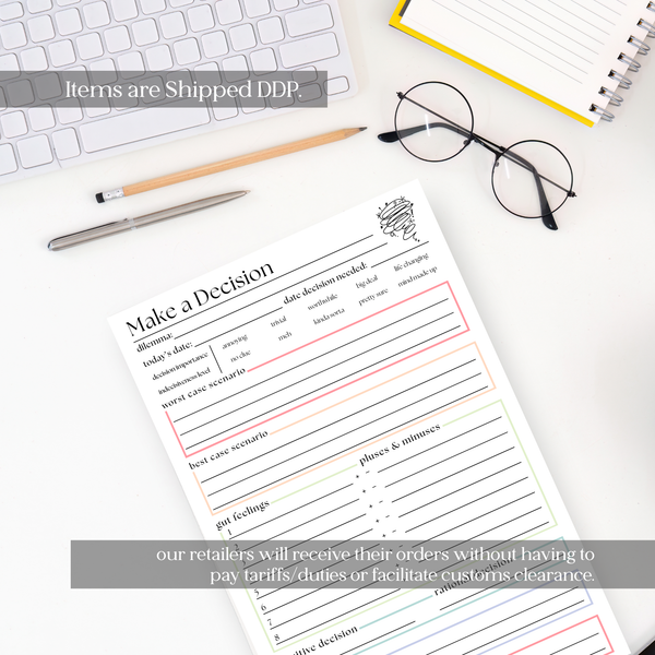 Making A Decision Planner: 50-Page Notepad