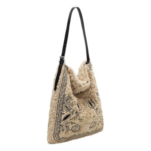 Annie Cream Faux Fur Tote Bag Pre-Order 9/30