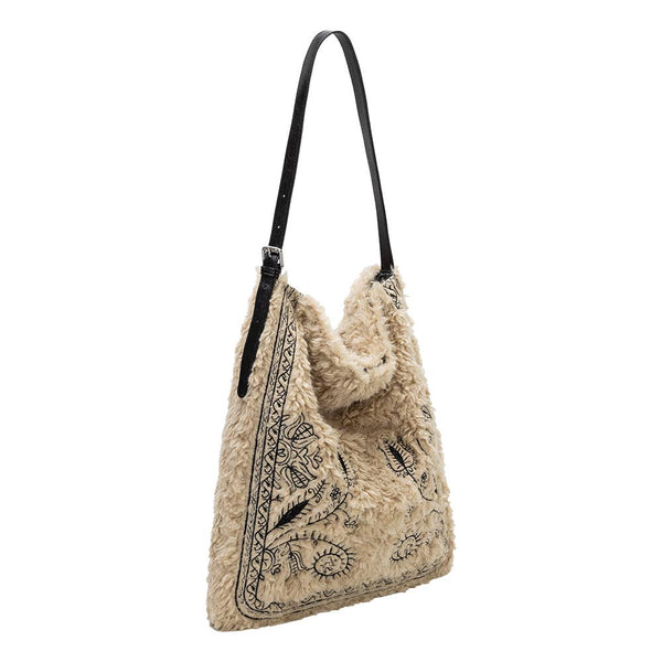 Annie Cream Faux Fur Tote Bag Pre-Order 9/30