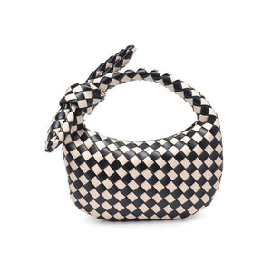 Lizbeth Woven Knot Clutch: Natural