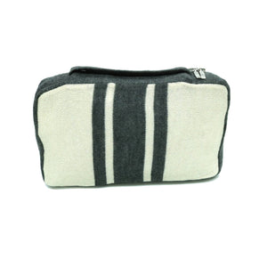 TRAVEL SET GREY/WHITE WOOL