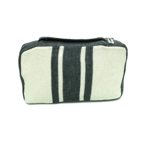 TRAVEL SET GREY/WHITE WOOL