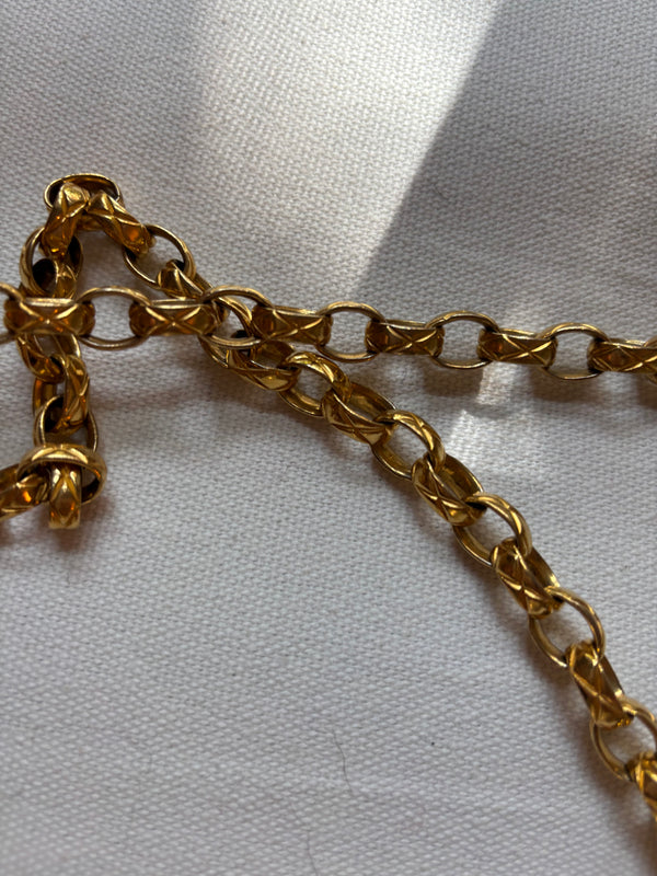 Chanel Vintage Small Tassel Camera Bag – Beige Quilted Lambskin with Gold Hardware