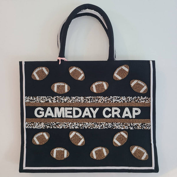 GAMEDAY CRAP Beaded Tote
