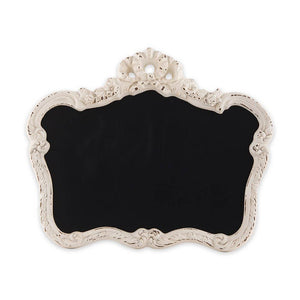 Ornate Vintage Framed Blackboard - Antique White